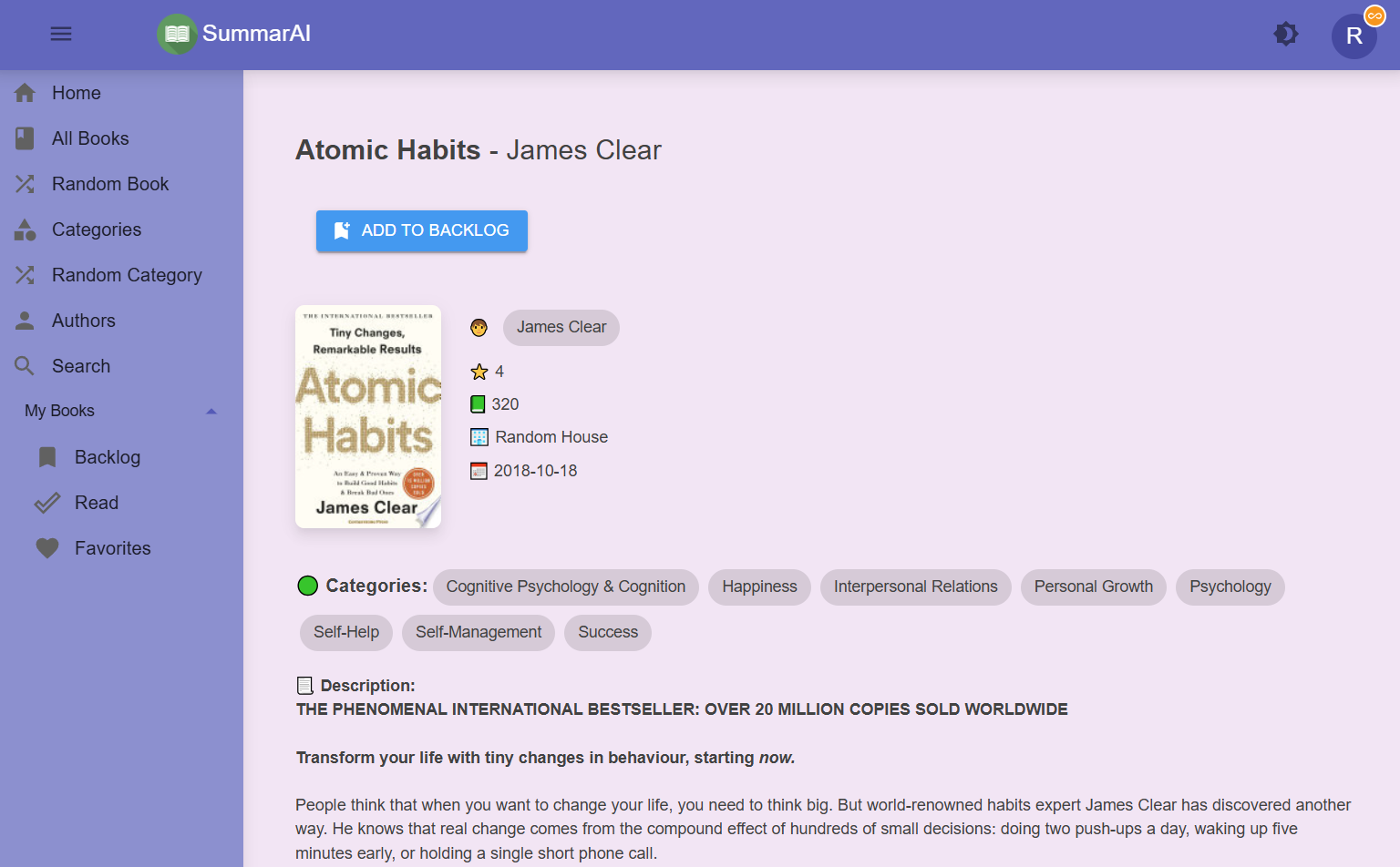 App screenshot
